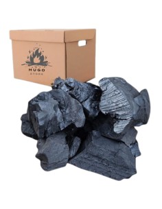 Carbón Quebracho Blanco Hugo Store – Caja de 10 kg Premium