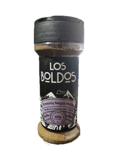 Pimienta Negra Molida Los Boldos 100 g – Aroma Intenso y Sabor Profundo