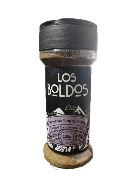 Pimienta Negra Molida Los Boldos 100 g – Aroma Intenso y Sabor Profundo